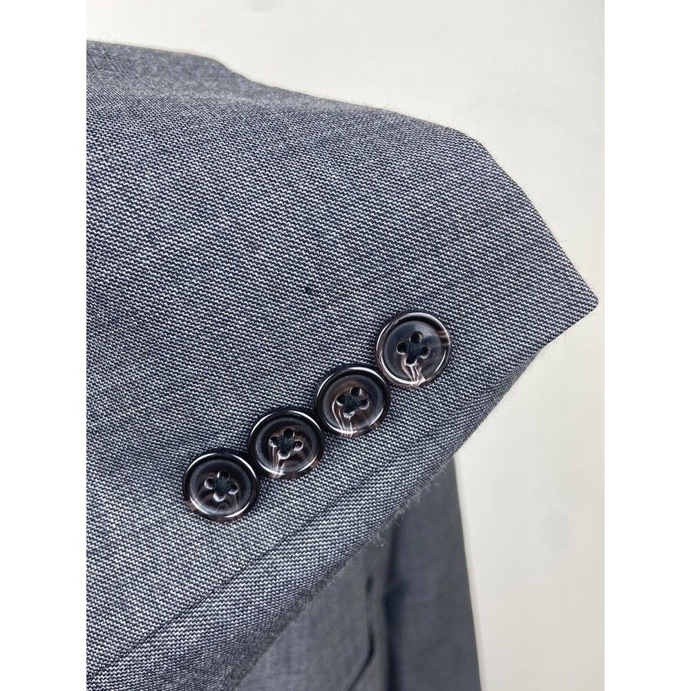 RALPH LAUREN Mens 48L Gray Wool Natural Stretch Blazer Sport Coat Suit Jacket - Picture 4 of 9